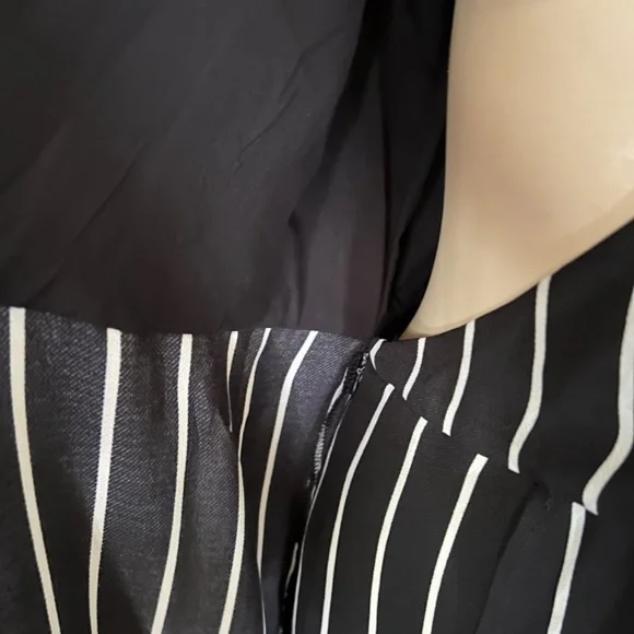 Die With Your Boots On - Davi & Dani Pinstripe Skort Romper - Picture 8 of 12